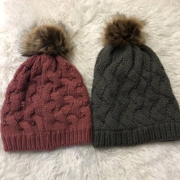Accessories | Hp Knit Womens Faux Fur 
